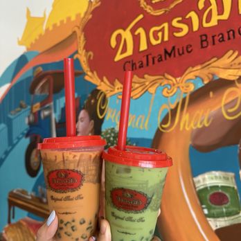 ChaTraMue Original Thai Tea - Original thai tea & thai green milk tea - Bubble Tea Near Me - Los Angeles, California