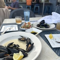 Boathouse Grille - The mussels and the calamari are fabulous!!