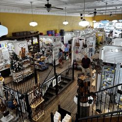 The Shoppes At Farmers - View from the second story onto the main sales floor