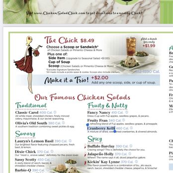 Chicken Salad Chick - Menu (online) - Southern Near Me - Wellington, Florida Chicken Salad Chick - Menu (online) - Southern Near Me - Wellington, Florida