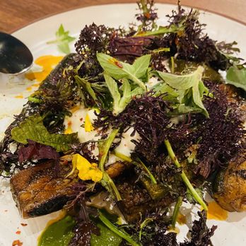 Goldfinch - This was the eggplant, it was huge and so fabulously tasty. - Seafood Near Me - Sebastopol, California