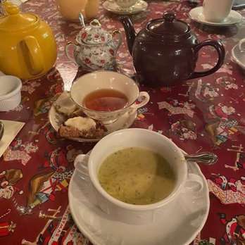 The Talking Teacup - Christmas menu - homemade broccoli cheddar soup - Coffee & Tea Near Me - Chalfont, Pennsylvania