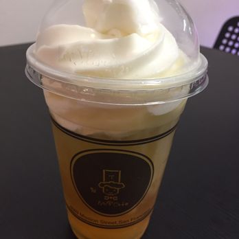 Mr. T Cafe - Jasmine M milk - top drink aka ice tea float - Coffee & Tea Near Me - San Francisco, California Mr. T Cafe - Jasmine M milk - top drink aka ice tea float - Coffee & Tea Near Me - San Francisco, California