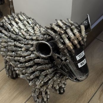 Kalifano - Sheep made of Spark Plugs Metal Art - Jewelry Near Me - Las Vegas, Nevada Kalifano - Sheep made of Spark Plugs Metal Art - Jewelry Near Me - Las Vegas, Nevada