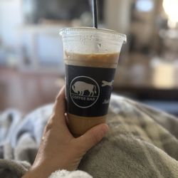 White Buffalo Coffee Bar - Shaken White Chocolate and Caramel Oat Milk