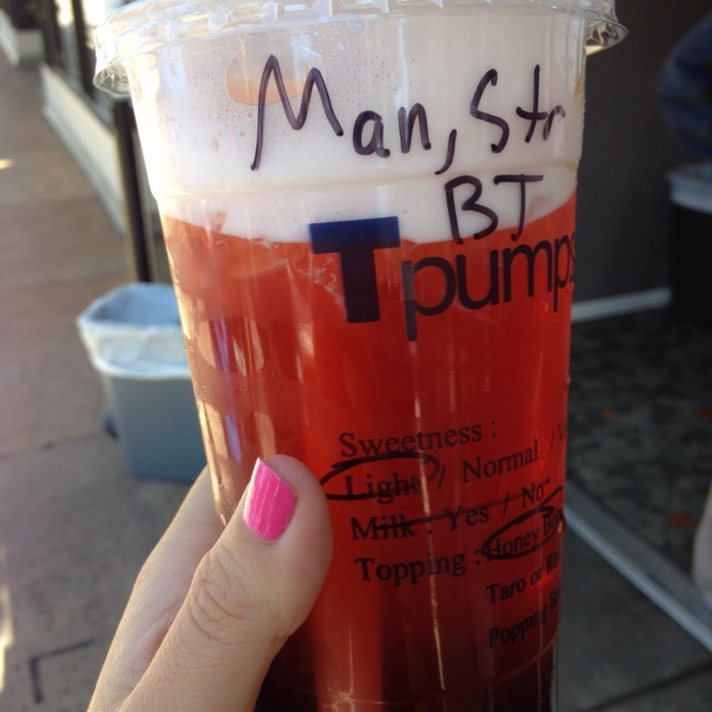 Tpumps - Pasadena - Mango Strawberry Black Tea. - Bubble Tea Near Me - Pasadena, California Tpumps - Pasadena - Mango Strawberry Black Tea. - Bubble Tea Near Me - Pasadena, California
