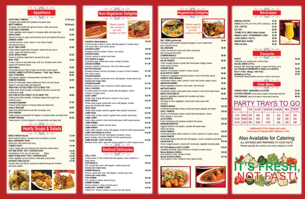 Menu photo 5 Nimit Palace Indian Restaurant Voorhees, NJ