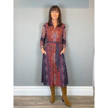 Berties Clothing - Hale Bob Elena Midi Shirt Dress - Women's Clothing Near Me - Northampton, NTH Berties Clothing - Hale Bob Elena Midi Shirt Dress - Women's Clothing Near Me - Northampton, NTH
