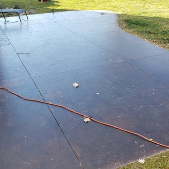Pure and Simple - Back patio slab replaced worn wood deck. Stained and sealed. - Handyman Near Me Pure and Simple - Back patio slab replaced worn wood deck. Stained and sealed. - Handyman Near Me