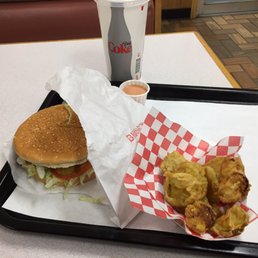 The Big Ranch Burger and Deep fried pickles!