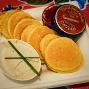 Kachka - In the caviar series. I believe this was the Great Lakes whitefish caviar. Mild flavor nicely complements the cream and sweet pancakes. - Russian Near Me - Portland, Oregon Kachka - In the caviar series. I believe this was the Great Lakes whitefish caviar. Mild flavor nicely complements the cream and sweet pancakes. - Russian Near Me - Portland, Oregon