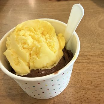 Chocolate Drip - Mango and Chocolate gelato. Delicious combo! - Gelato Near Me - Richardson, Texas Chocolate Drip - Mango and Chocolate gelato. Delicious combo! - Gelato Near Me - Richardson, Texas