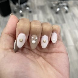 Acrylic with matte gel