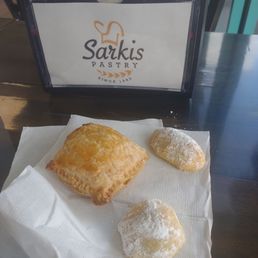 Potato turnover - cookie stuffed with pistachio and one stuffed with walnuts! Potato turnover - cookie stuffed with pistachio and one stuffed with walnuts!
