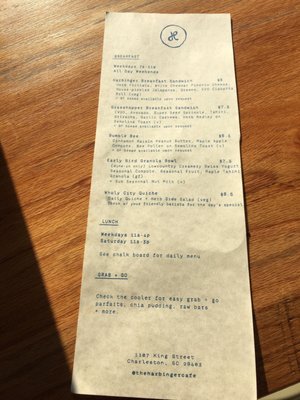 Menu photo 6 The Harbinger Cafe & Bakery Charleston, SC