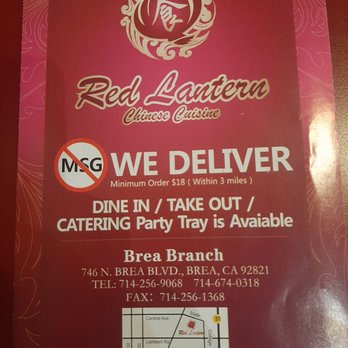 Red Lantern - Chinese Near Me - Brea, California