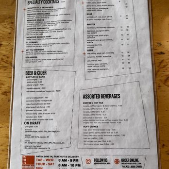 Memphis Cafe - Menu - Southern Near Me - Costa Mesa, California Memphis Cafe - Menu - Southern Near Me - Costa Mesa, California