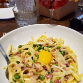 Barbusa - Carbonara Con Piselli - Italian Near Me - San Diego, California Barbusa - Carbonara Con Piselli - Italian Near Me - San Diego, California