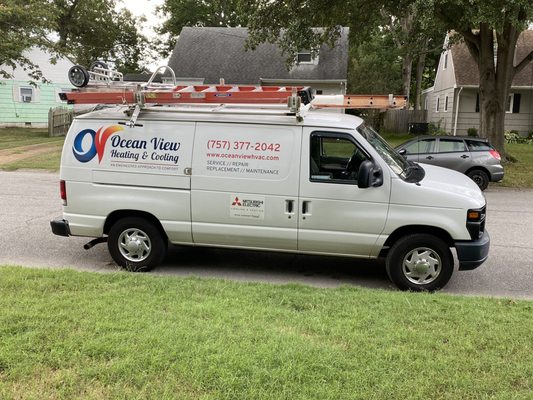 Ocean View Heating & Cooling Logo