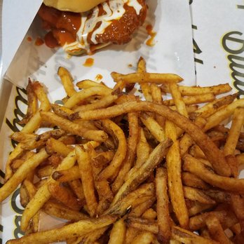 Super Chix - Buffalo Chicken Sandwich and Cajun Seasoned Fries - Chicken Shop Near Me - Hoover, Alabama Super Chix - Buffalo Chicken Sandwich and Cajun Seasoned Fries - Chicken Shop Near Me - Hoover, Alabama