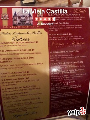 Menu photo 5 La Vieja Castilla Blue Island, IL Menu photo 5 La Vieja Castilla Blue Island, IL