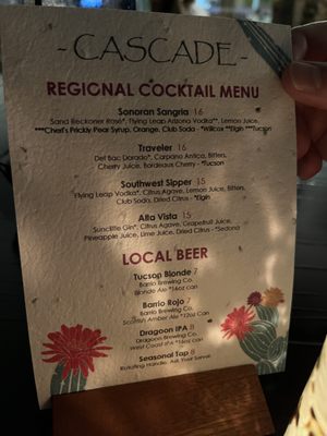 Menu photo 4 Canyon Cafe Tucson, AZ