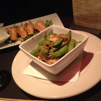 The Fish Restaurant & Sushi Bar - Spicy Edamame and Buffalo Chicken Wontons. Mmmmmmmmm $4.50 each on the Happy Hour menu. - Sushi Bars Near Me - Houston, Texas The Fish Restaurant & Sushi Bar - Spicy Edamame and Buffalo Chicken Wontons. Mmmmmmmmm $4.50 each on the Happy Hour menu. - Sushi Bars Near Me - Houston, Texas