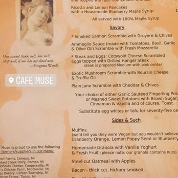 Café Muse - Breakfast and brunch menu - Breakfast & Brunch Near Me - Royal Oak, Michigan Café Muse - Breakfast and brunch menu - Breakfast & Brunch Near Me - Royal Oak, Michigan