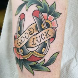 Sailors and Dames Tattoo Parlour - Luck tattoo