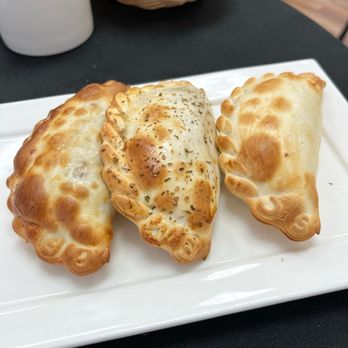 Che Cafe Empanadas Argentinas - Empanadas with initials baked in for each type. SC for strawberries and cream and BF for beef. - Empanadas Near Me - Tucson, Arizona