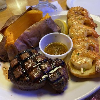 Texas Roadhouse - Filet and Grilled Shrimp Combo - Steakhouses Near Me - Selden, New York Texas Roadhouse - Filet and Grilled Shrimp Combo - Steakhouses Near Me - Selden, New York