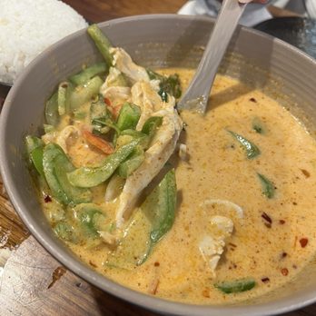Siam Station - C2. Panang Curry with Rice - Thai Near Me - Cupertino, California