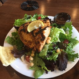 Greek Lemon Chicken Soup W/ Mediterranean Salad Greek Lemon Chicken Soup W/ Mediterranean Salad