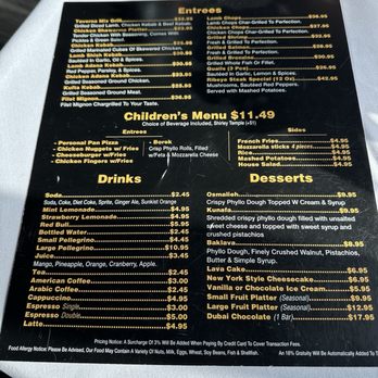 Taverna On The Hudson - Menu back - Mediterranean Near Me - Bayonne, New Jersey Taverna On The Hudson - Menu back - Mediterranean Near Me - Bayonne, New Jersey