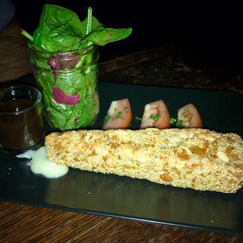 Bunbury - Brie cheese encrusted. Crust was a little thick and the cheese was over melted - Argentine Near Me - Miami, Florida