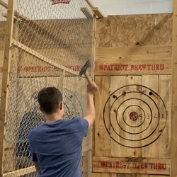 Patriot Brew Thru and Axe Throwing - Axe throwing