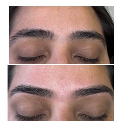 Miracle Eyebrow Threading Broomfield - Threading before and after