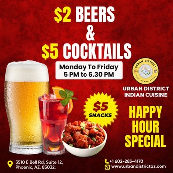 Urban District - Happy Hour - Indian Near Me - Phoenix, Arizona Urban District - Happy Hour - Indian Near Me - Phoenix, Arizona