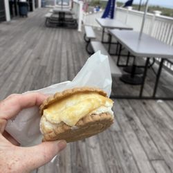 I forget what they call this but it's their cookie butter ice cream sandwich.