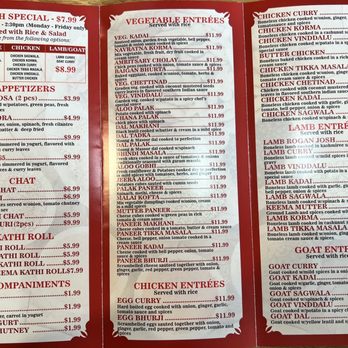 Indian Bistro - Menu as of 6/26/2023 - Indian Near Me - Palatine, Illinois Indian Bistro - Menu as of 6/26/2023 - Indian Near Me - Palatine, Illinois