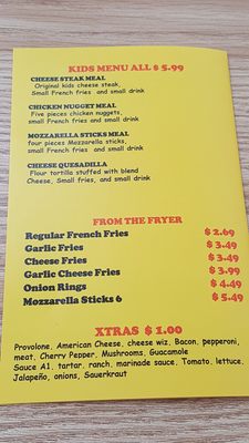 Menu photo 3 Erwin's Philly Cheese Steak Everett, WA Menu photo 3 Erwin's Philly Cheese Steak Everett, WA