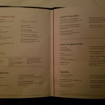 Ruth's Chris Steak House - Menu - Steakhouses Near Me - Pasadena, California Ruth's Chris Steak House - Menu - Steakhouses Near Me - Pasadena, California