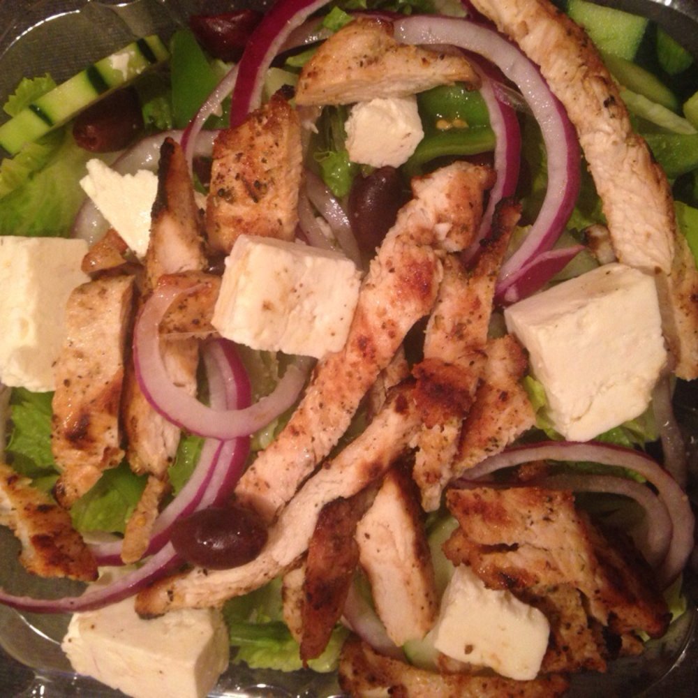 Blaze-N-Grill - Greek salad...love all the feta! - Burgers Near Me - Chicago, Illinois