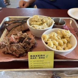 Brisket and pulled pork