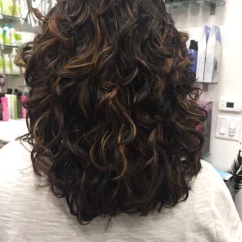 Dbs Salon - Highlights in wavy/curly hair - Hair Salons Near Me - Sunnyvale, California