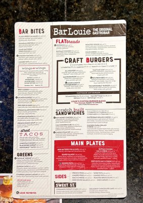 Menu photo 1 Bar Louie - Stonebridge Woodbridge, VA