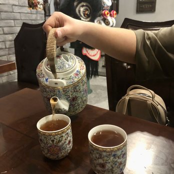 Hey Yuet - Pu'er tea w/ chrysanthemum blossom ($7) - Dim Sum Near Me - New York, New York