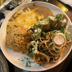 Taqueria Mexico - Yummy!  fried tacos shrimp, shreaded beef and shrimp.