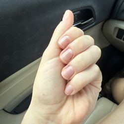 Lexi Nails - After my manicure - shaped, smooth, and shiny.