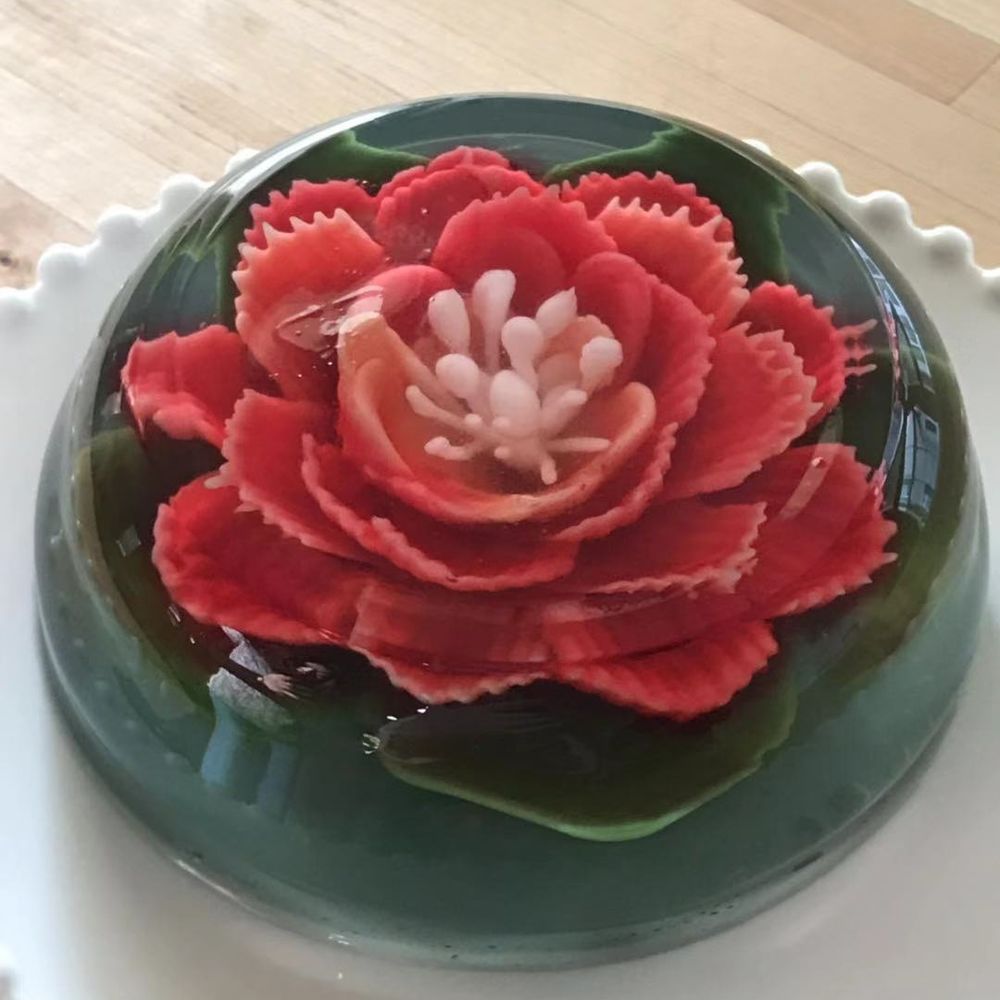 Jelly Flower Cake